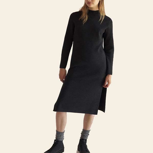 Un vestido de punto muy cómodo