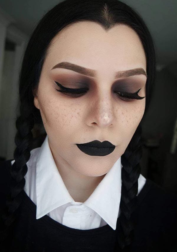 maquillaje-halloween-wednesday