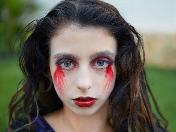 Maquillaje Halloween para niñas paso a paso ✓