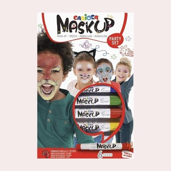 Carioca Mask Up Party, Kit de Pintura Facial para Niños y Niña