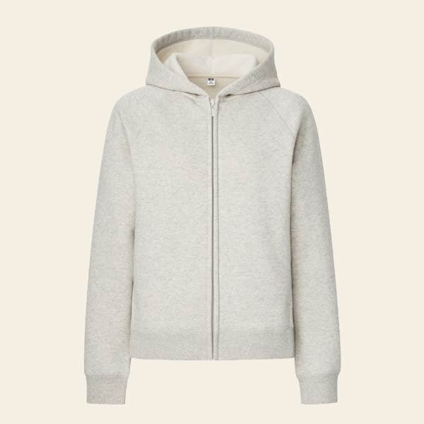 Sudadera polar fina con capucha de Uniqlo