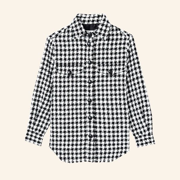 Sobrecamisa de cuadros bicolor