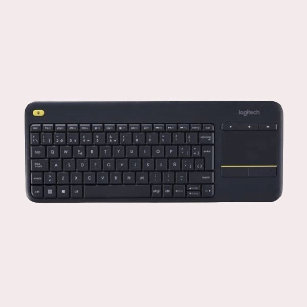 Loguitech-teclado-amarillo