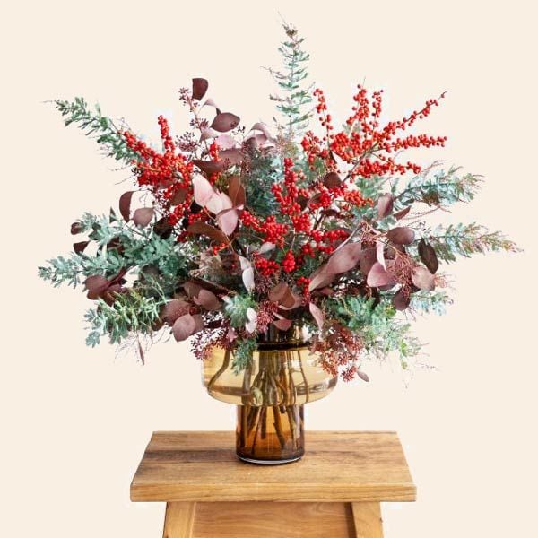 Un ramo de flores preservadas
