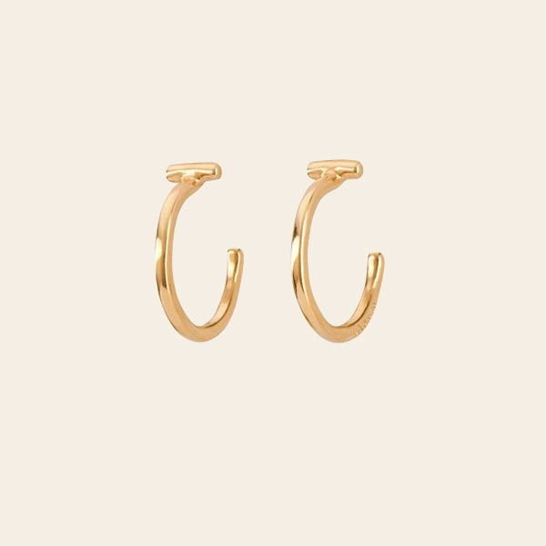 Los aros dorados más discretos