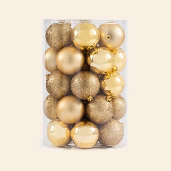 Un set de bolas de Navidad para el árbol
