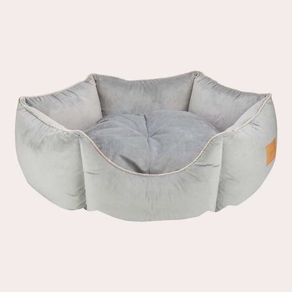 MOOI Cama para Perros Crown de Suave Tejido de Terciopelo