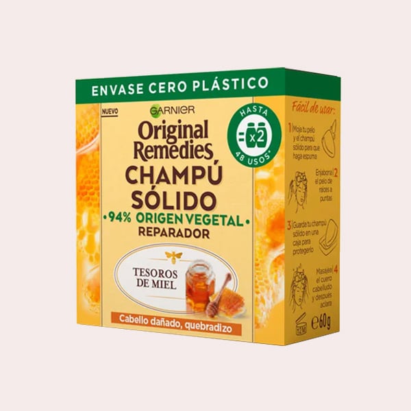Champú sólido reparador