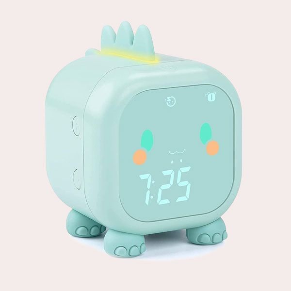 Reloj Despertador de Dinosaurio para Niños Infantil con Luz de Noche