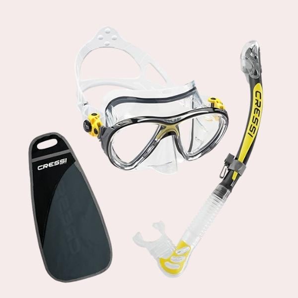 Conjunto Combo de Snorkel Big Eyes Evolution de Cressi