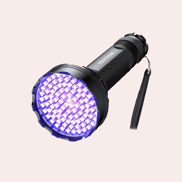 Linterna Ultravioleta 100 Led Uv Usa Pilas Múltiples Usos