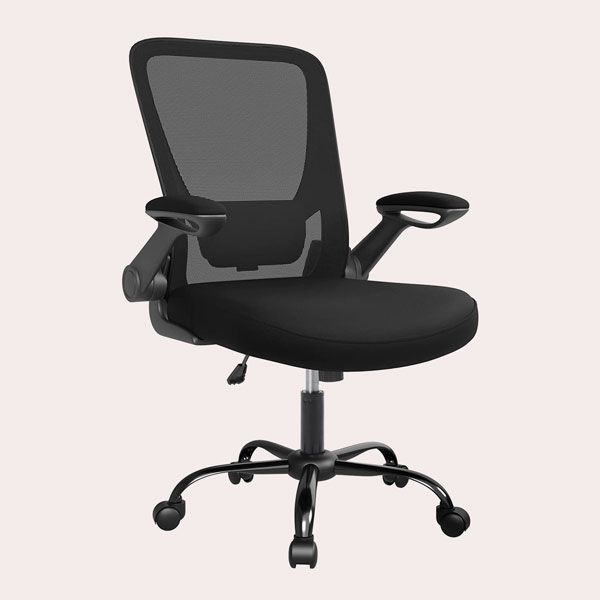 SONGMICS Silla Malla Ergonómica, Silla Oficina con Soporte Lumbar