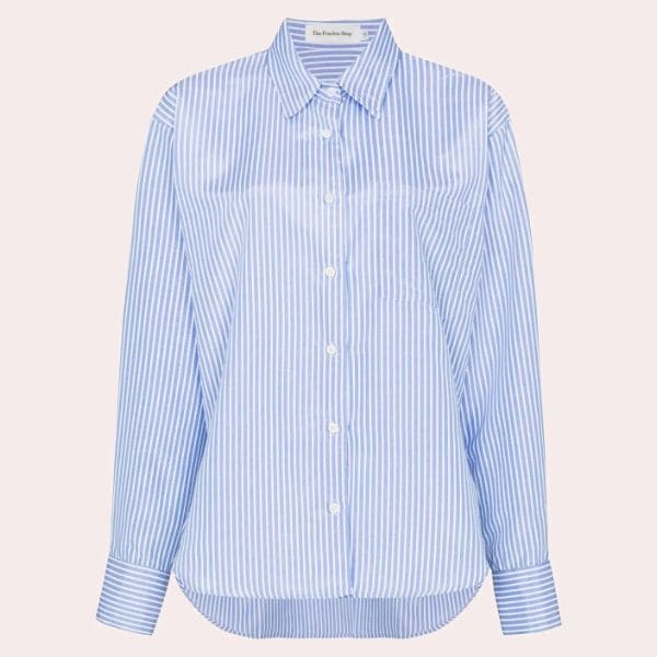  Camisa blanca de manga larga lisa camiseta larga casual a rayas  Patchwork Multicolor Top Basics Ropa de mujer, Azul : Ropa, Zapatos y  Joyería