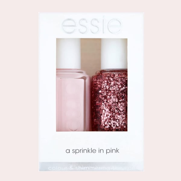 Essie nails rosa duo