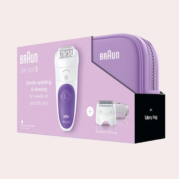 Braun Silk-épil 5/549 Depiladora Eléctrica Blanco/Morado