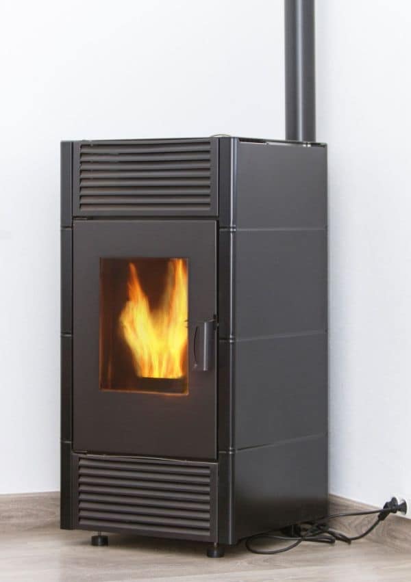 Estufa pellet 7 kW, Pequeña, Barata