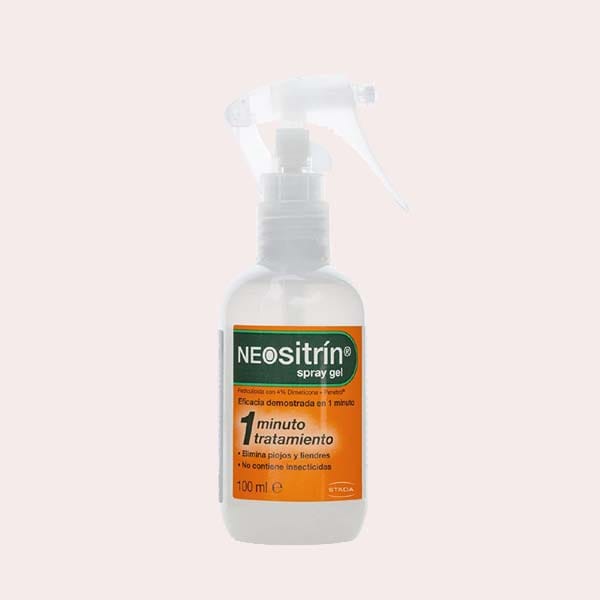Neositrin Champú post tratamiento piojos, 100ml + Spray Gel - Elimina 100%  piojos y liendres en 1 minuto y en 1 aplicación, 100ml