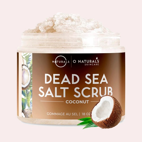 O Naturals Exfoliante de Aceite de Coco y Sal del Mar Muerto