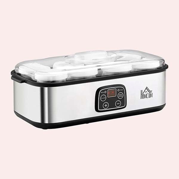 HOMCOM Yogurtera 30W Capacidad 1,44L