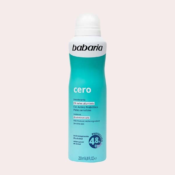 Desodorante Cero con activo prebiótico de Babaria