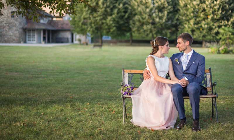 Ana y Xavier, una boda en un ‘château’ suizo