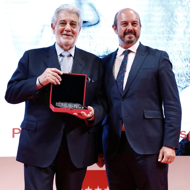 Plácido Domingo, reconocido con el 'Premio a la Excelencia de la persona'