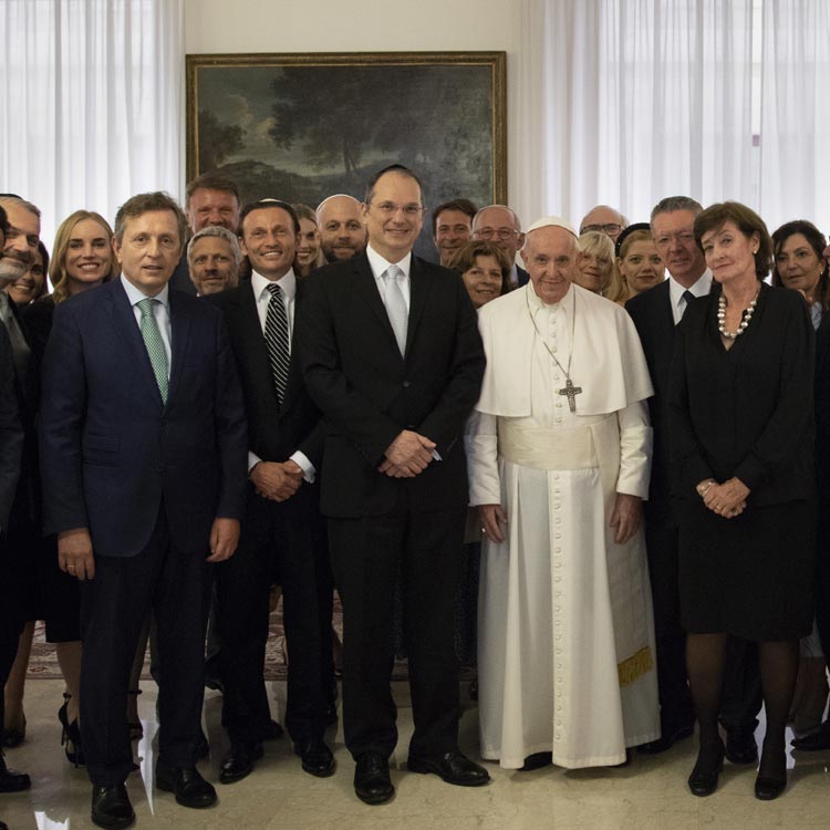 El Papa recibe a la Fundación HispanoJudía en una audiencia privada