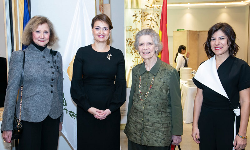 La princesa Irene de Grecia acude a la recepción de la Embajada de Chipre