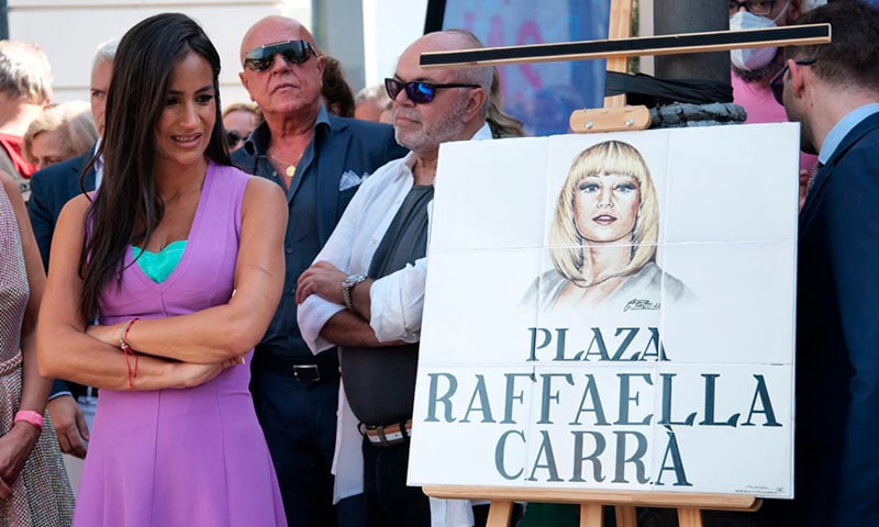Madrid recuerda, en un sentido homenaje, a Raffaella Carrà