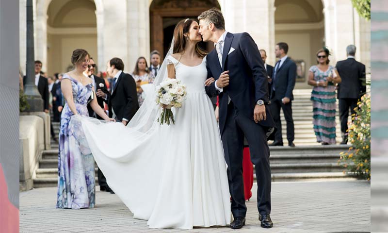 Layla y Cristiano, una elegante boda italo-española