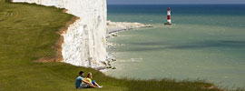 Acantilados de tiza en South Downs