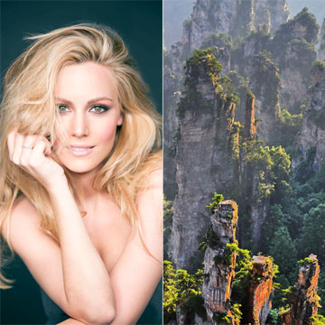 Edurne, una guerrera en Zhangjiajie, el bosque de piedra de Avatar