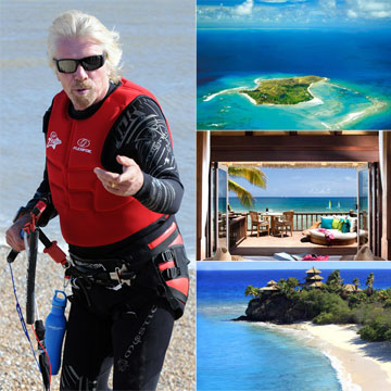 El idílico y remoto refugio de Sir Richard Branson en el Caribe