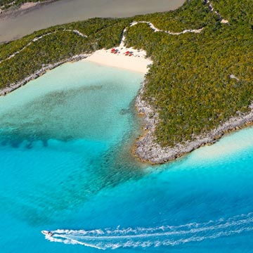 Jugando a Robinson Crusoe: islas privadas para famosos en las Bahamas