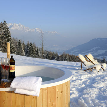 Y después de las fiestas... vacaciones de invierno en una cabaña con los Alpes a los pies