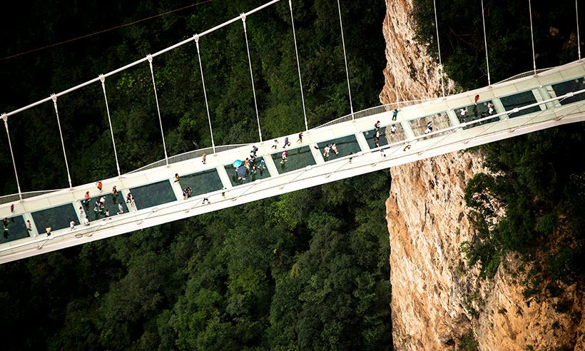 El puente de cristal más alto y largo del mundo (o ¡yo por ahí no cruzo!)