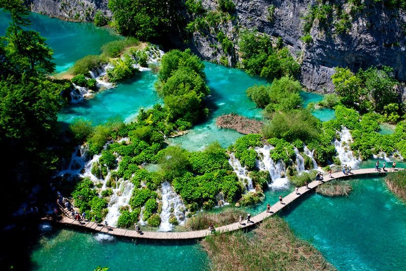 Resultado de imagen de parque nacional de los lagos de plitvice â€“ croacia