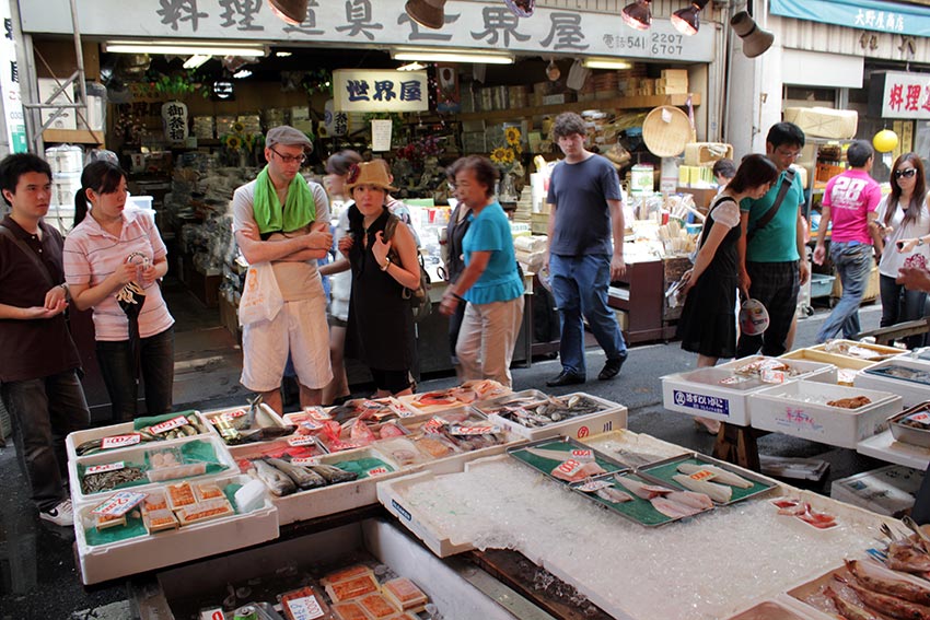 tokio mercado pescado de Tsukiji