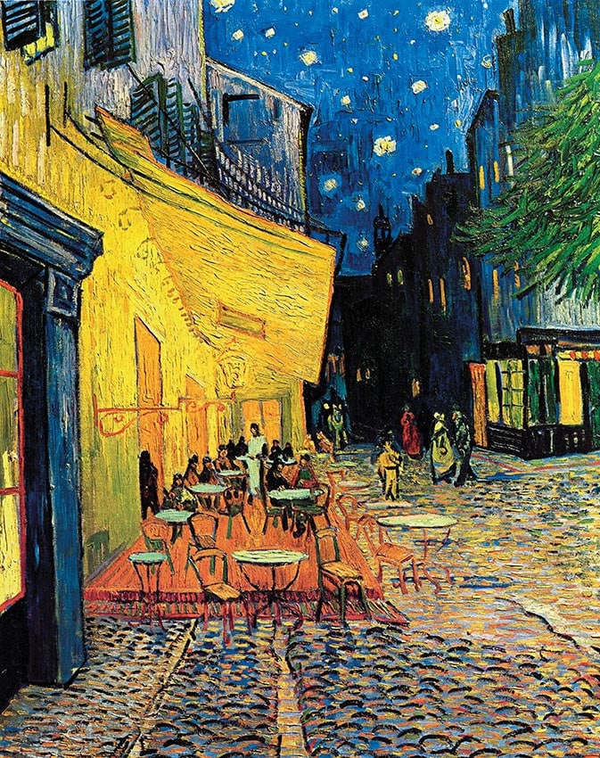 The Cafe Terrace on the Place du Forum Arles at Night Van Gogh