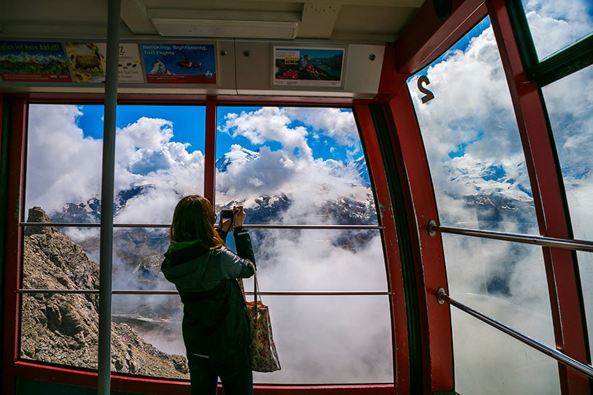 Zermatt Suiza teleferico