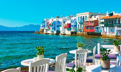 Mykonos, Santorini y Folegandros, tres islas griegas en blanco y azul