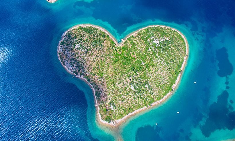 Paisajes con forma de corazón, paisajes para enamorarse