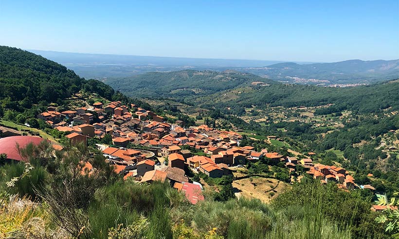 Vista panorámica de Guijo de Santa Bárbara