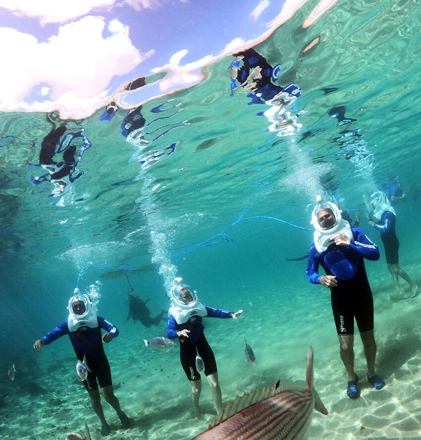 lanzarote underwater sea trek experience