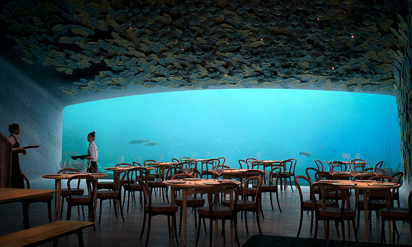 Under, el restaurante de Noruega sumergido en el mar