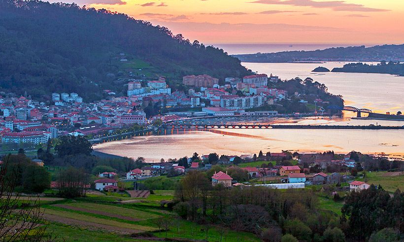 Pontedeume, pueblo de Galicia