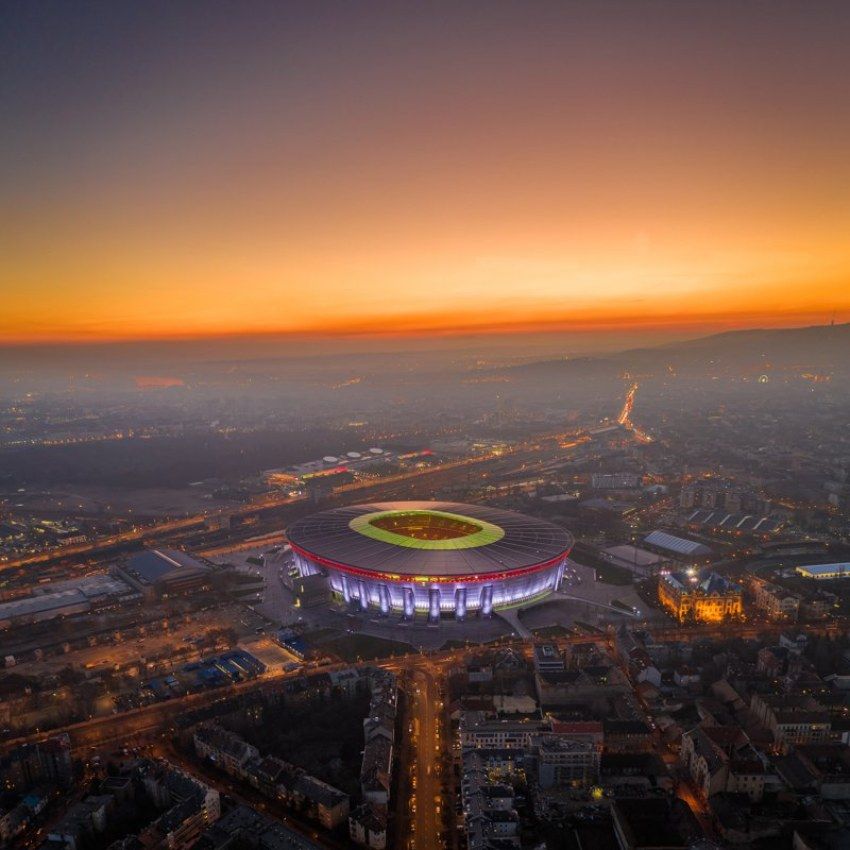 Estadio Ferenc Puskas Arena de Budapest, sede de la Eurocopa.