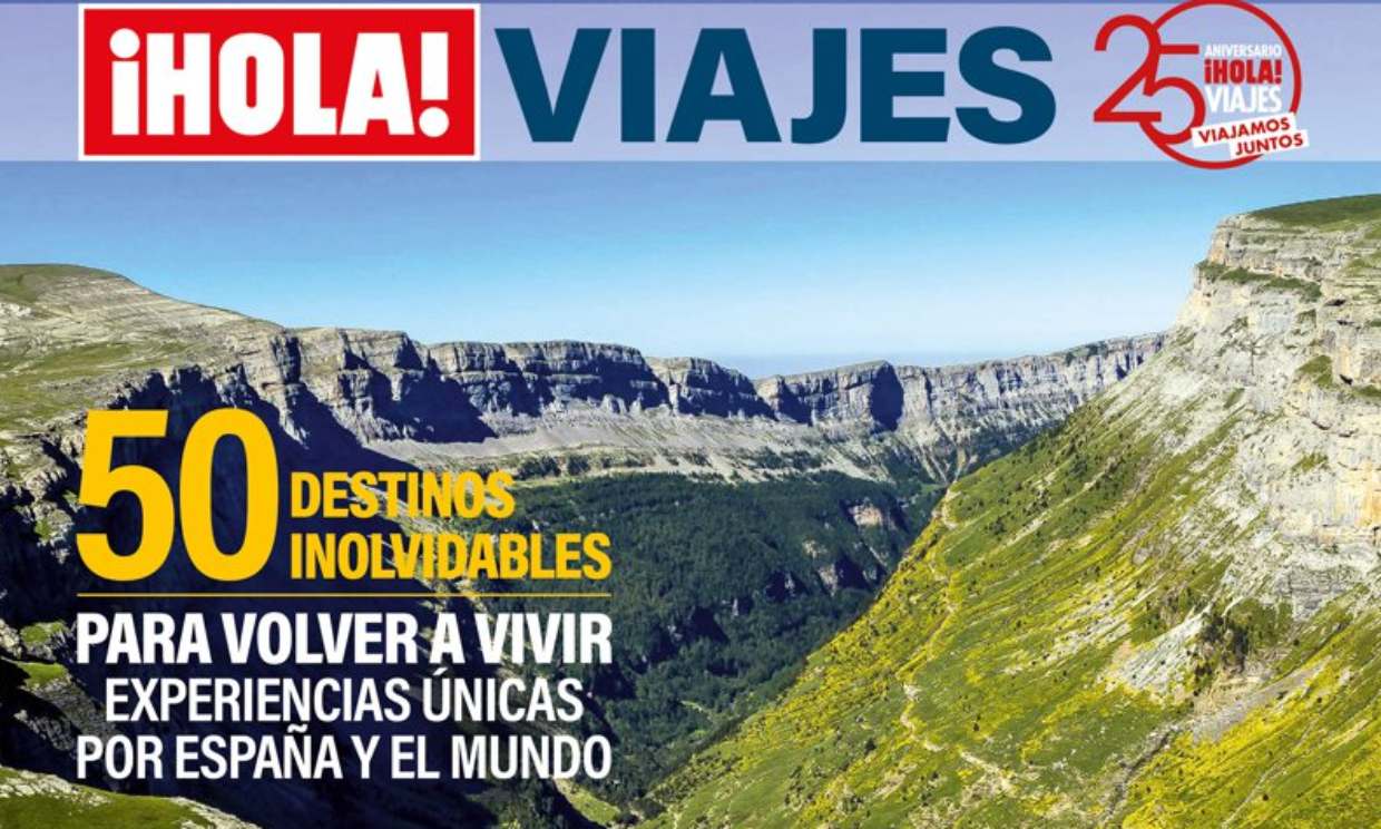 Portada del especial ¡HOLA! Viajes de junio de 2021, con 50 destinos inovidables para vivir experiencias únicas por España y el mundo.