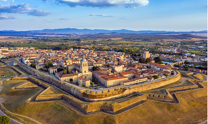 Panorámica de Ciudad Rodrigo y sus murallas, Salamanca