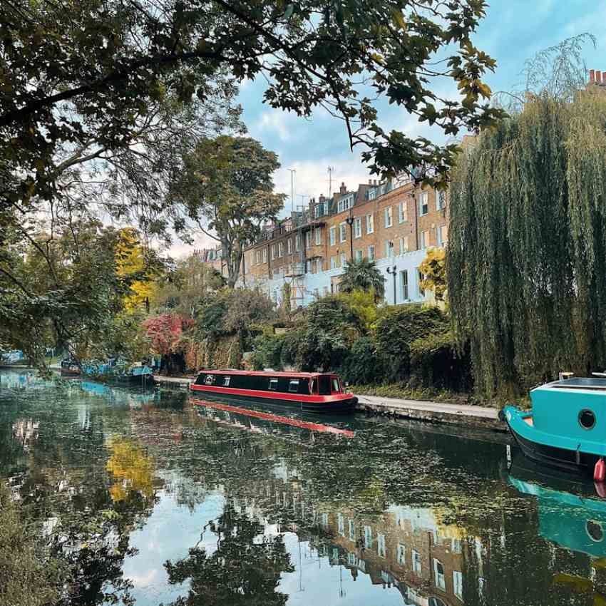 El otoño es una época perfecta para disfrutar de un paseo por la vereda de Regent‘s Canal.
